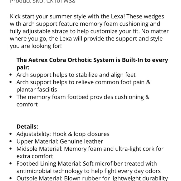 Aetrex Lexa Bronze Quarter Strap Wedge - Picture 3 of 11